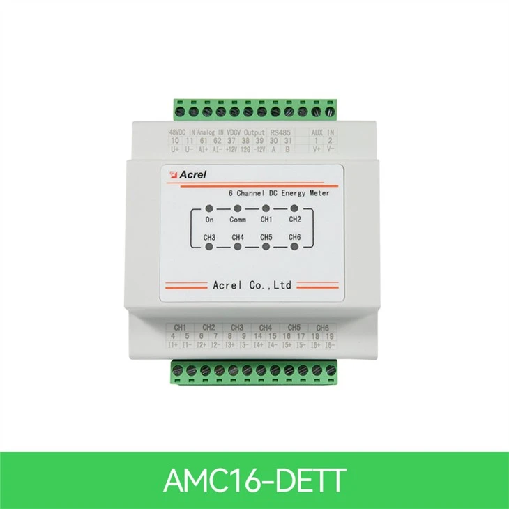 Medidor de energia DC multicanal